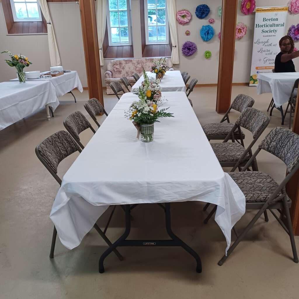 Setting Up For Our Luncheon. 7