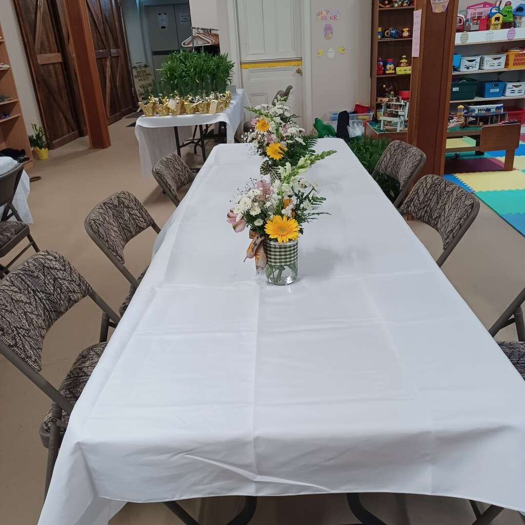 Setting Up For Our Luncheon. 8